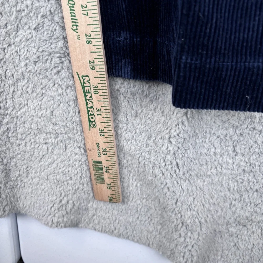 Vintage Polo‎ Ralph Lauren Preston Corduroy Pant Mens Size 35x30 Navy Flat Front